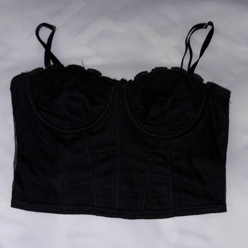 Black Women's Lace Trim Shorts